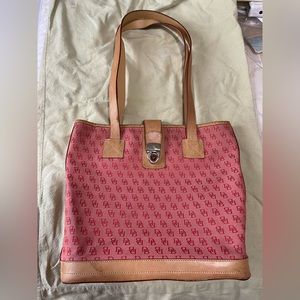 Dooney & Bourke pink/coral vintage bucket bag